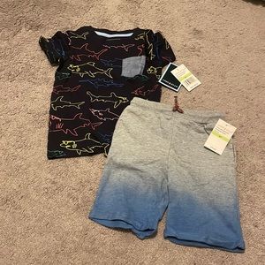 Andy and Evan t shirt and shorts set